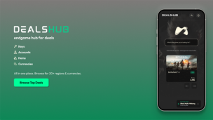 DealsHub website mockup mobile